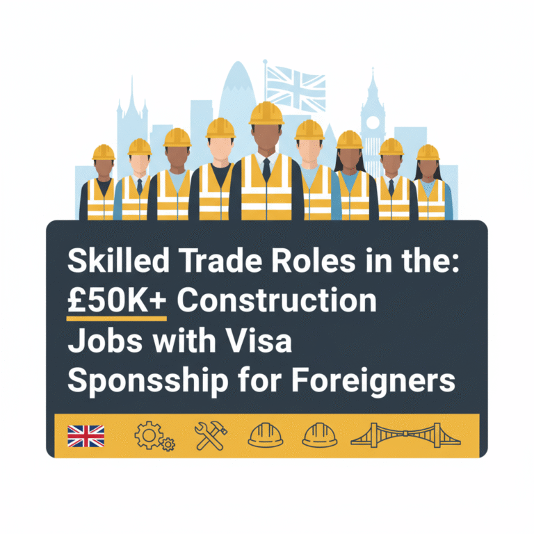 Skilled Trade Roles in the UK: £50K+ Construction Jobs with Visa Sponsorship for Foreigners
