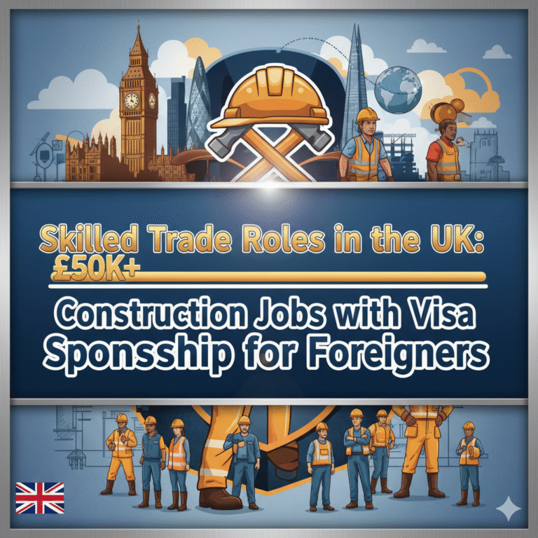 High-Paying £50,000+ Construction Jobs in the UK for Foreigners with Visa Sponsorship