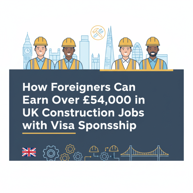 How Foreigners Can Earn Over £54,000 in UK Construction Jobs with Visa Sponsorship